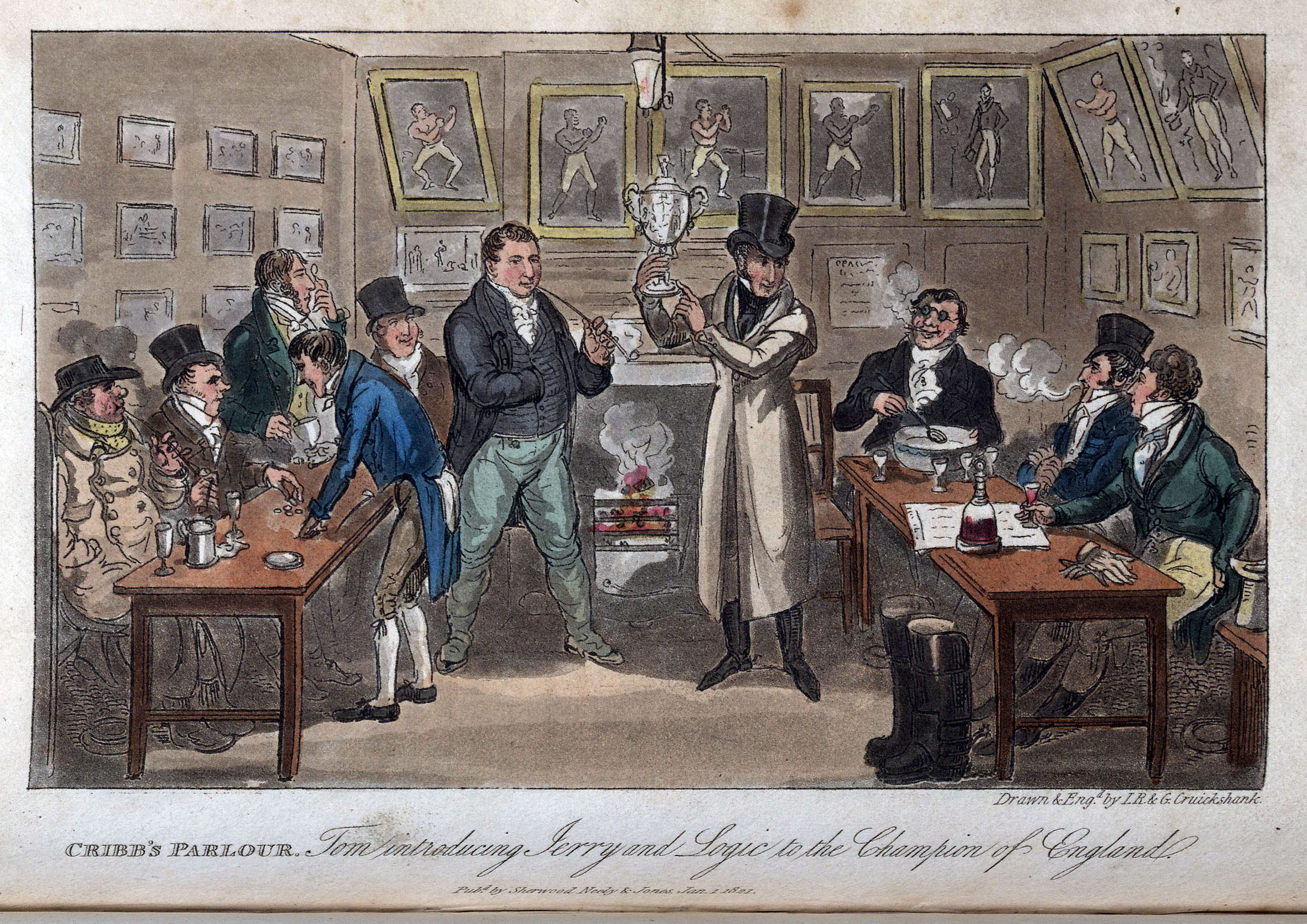 10 - Cribb's Parlour - Tom introducing jerry and Logic to the Champion of England