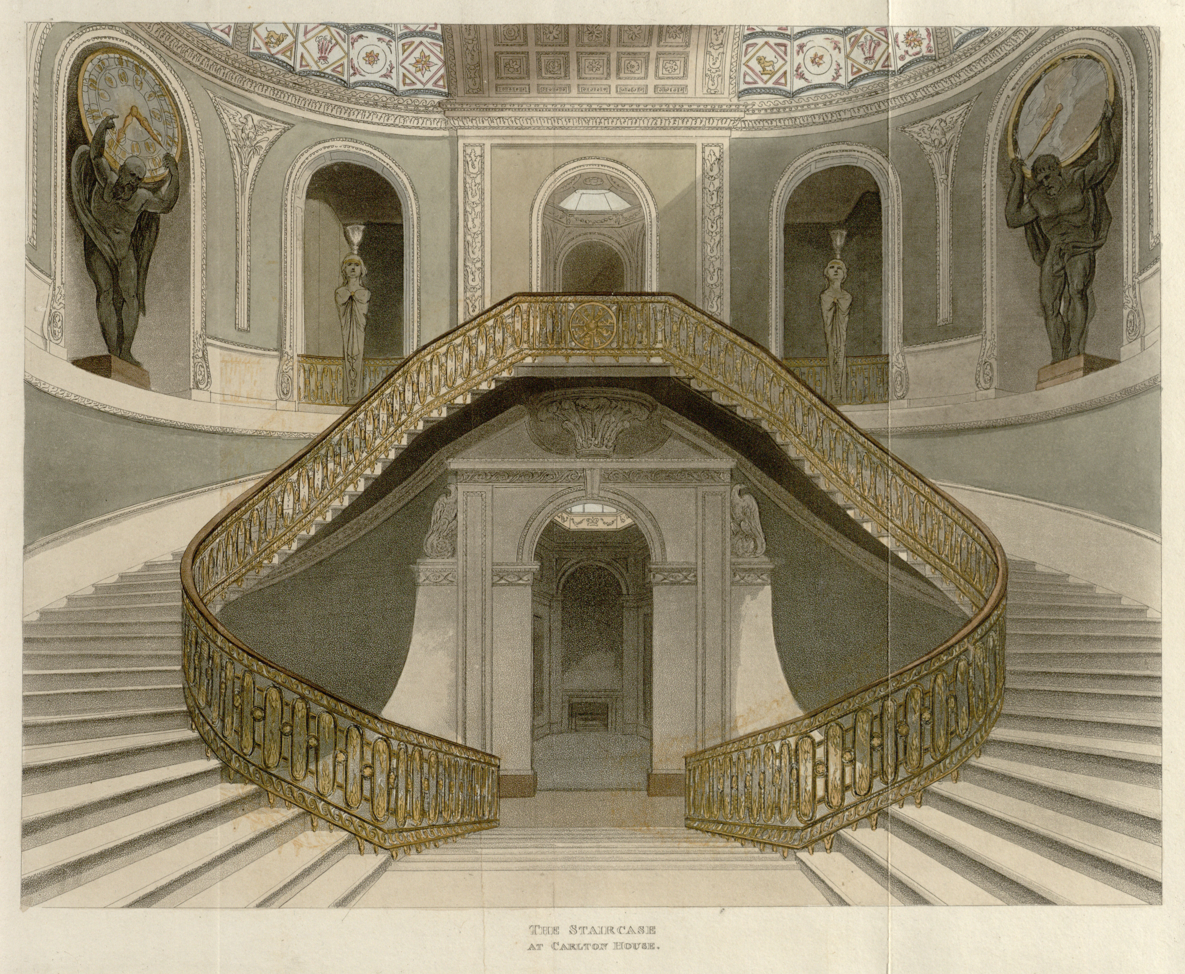 04 - Papworth - The Staircase at Carlton House