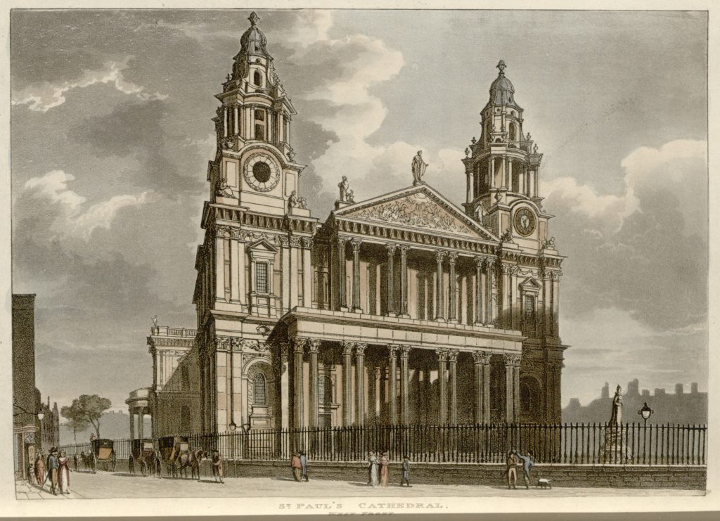57 - Papworth - St Paul's Cathedral, West Front