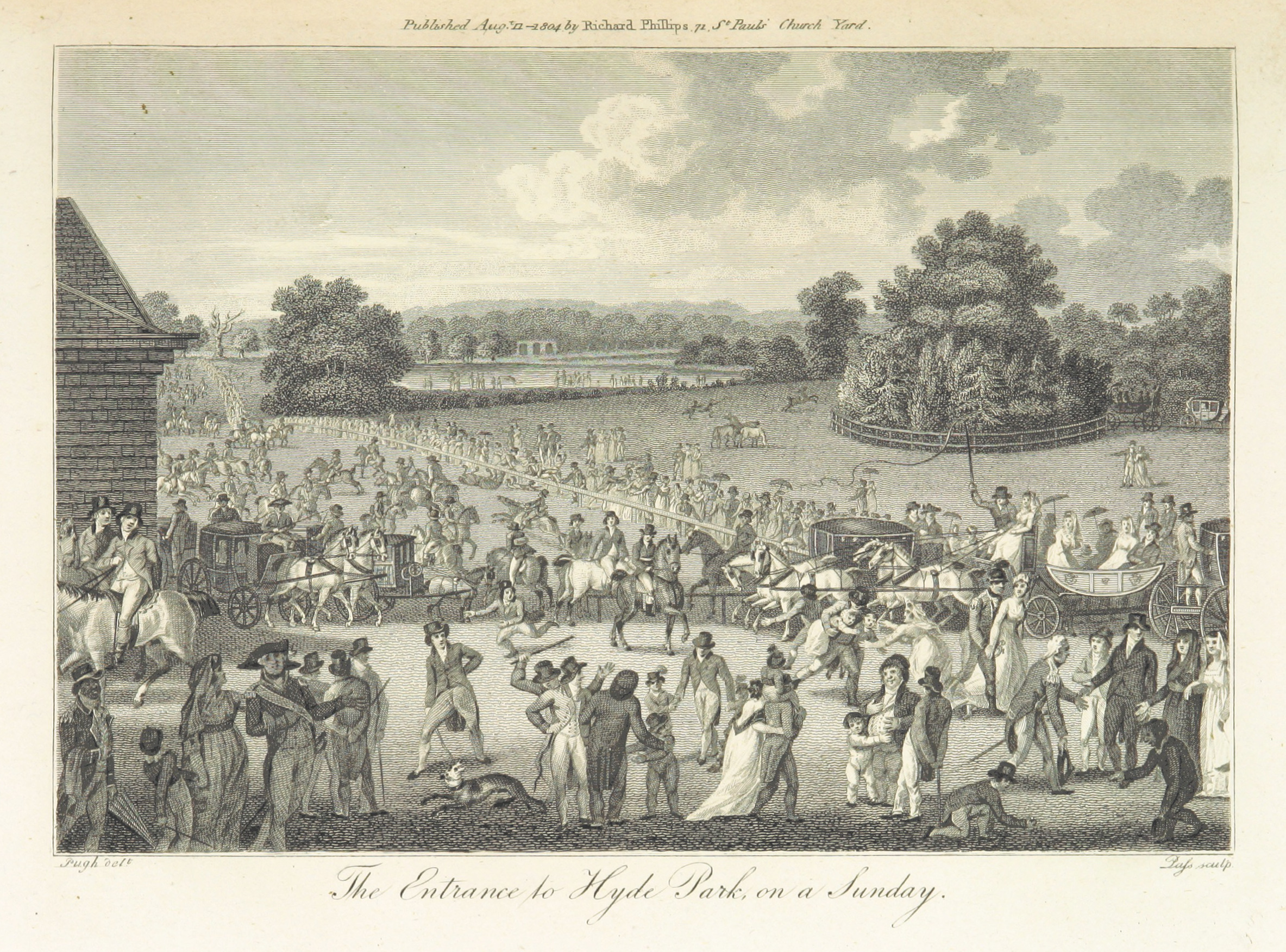 Phillips(1804)_p277_-_The_Entrance_to_Hyde_Park_on_Sunday