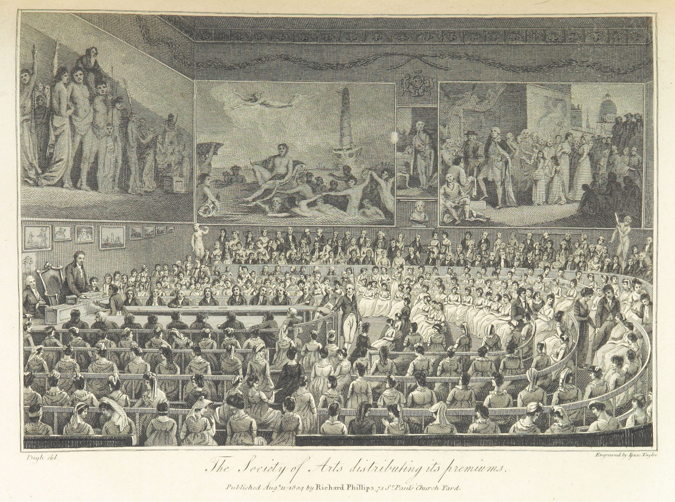 Phillips(1804)_p447_-_The_Society_of_Arts_distributing_its_premiums